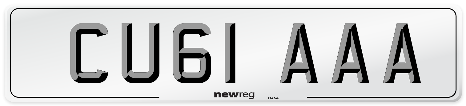 CU61 AAA Number Plate from New Reg